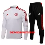 Manchester United Træningsbanesuite Børn 2022-23 Hvid