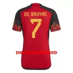 Belgien De Bruyne 7 Fodboldtrøje Herre Hjemmebane VM 2022