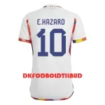 Belgien Hazard 10 Fodboldtrøje Herre Udebane VM 2022