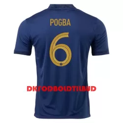 Frankrig Pogba 6 Fodboldtrøje Herre Hjemmebane VM 2022