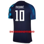 Kroatien Modrić 10 Fodboldtrøje Herre Udebane VM 2022