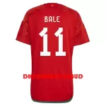 Wales Bale 11 Fodboldtrøje Herre Hjemmebane VM 2022