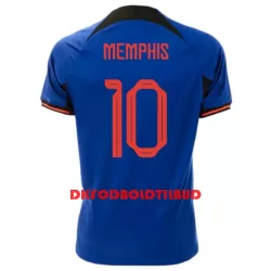 Holland Memphis 10 Fodboldtrøje Herre Udebane VM 2022 Holland Memphis 10 Fodboldtrøje Herre Udebane VM 2022