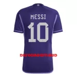 Messi 10 Argentina Fodboldtrøje Herre Udebane VM 2022
