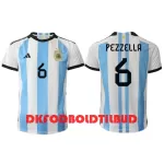 Argentina German Pezzella 6 Fodboldtrøje Herre Hjemmebane VM 2022