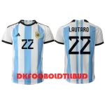 Argentina Lautaro Martinez 22 Fodboldtrøje Herre Hjemmebane VM 2022