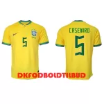 Brasilien Casemiro 5 Fodboldtrøje Herre Hjemmebane VM 2022