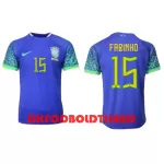 Brasilien Fabinho 15 Fodboldtrøje Herre Udebane VM 2022