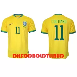 Brasilien Philippe Coutinho 11 Fodboldtrøje Herre Hjemmebane VM 2022