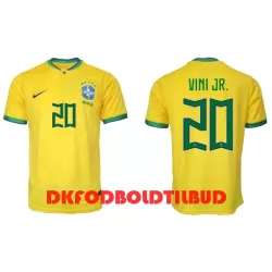 Brasilien Vini JR 20 Fodboldtrøje Herre Hjemmebane VM 2022