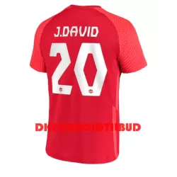 Canada Jonathan David 20 Fodboldtrøje Herre Hjemmebane VM 2022 Canada Jonathan David 20 Fodboldtrøje Herre Hjemmebane VM 2022