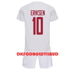 Danmark Christian Eriksen 10 Fodboldtrøje Børn Udebane VM 2022 Danmark Christian Eriksen 10 Fodboldtrøje Børn Udebane VM 2022