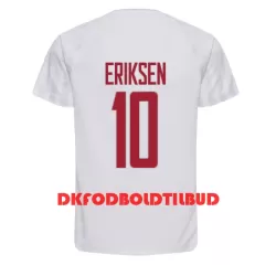 Danmark Christian Eriksen 10 Fodboldtrøje Herre Udebane VM 2022 Danmark Christian Eriksen 10 Fodboldtrøje Herre Udebane VM 2022