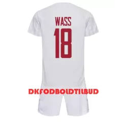 Danmark Daniel Wass 18 Fodboldtrøje Børn Udebane VM 2022 Danmark Daniel Wass 18 Fodboldtrøje Børn Udebane VM 2022