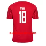 Danmark Daniel Wass 18 Fodboldtrøje Herre Hjemmebane VM 2022