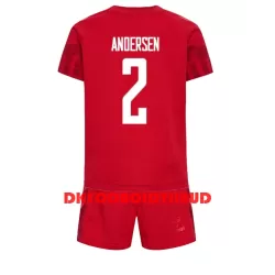 Danmark Joachim Andersen 2 Fodboldtrøje Børn Hjemmebane VM 2022 Danmark Joachim Andersen 2 Fodboldtrøje Børn Hjemmebane VM 2022