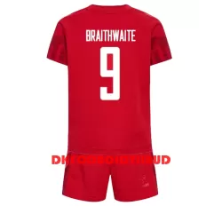 Danmark Martin Braithwaite 9 Fodboldtrøje Børn Hjemmebane VM 2022 Danmark Martin Braithwaite 9 Fodboldtrøje Børn Hjemmebane VM 2022