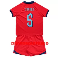 England John Stones 5 Fodboldtrøje Børn Udebane VM 2022