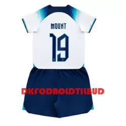 England Mason Mount 19 Fodboldtrøje Børn Hjemmebane VM 2022