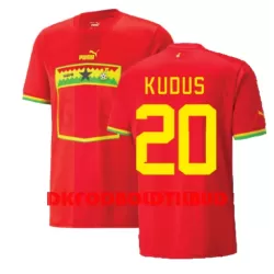 Ghana Mohammed Kudus 20 Fodboldtrøje Herre Udebane VM 2022 Ghana Mohammed Kudus 20 Fodboldtrøje Herre Udebane VM 2022