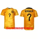 Holland Steven Bergwijn 7 Fodboldtrøje Herre Hjemmebane VM 2022