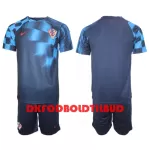 Kroatien Fodboldtrøje Børn Udebane VM 2022