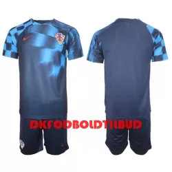 Kroatien Fodboldtrøje Børn Udebane VM 2022 Kroatien Fodboldtrøje Børn Udebane VM 2022