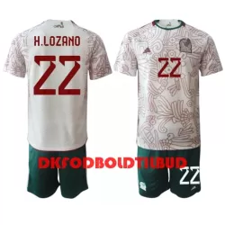 Mexico Hirving Lozano 22 Fodboldtrøje Børn Udebane VM 2022 Mexico Hirving Lozano 22 Fodboldtrøje Børn Udebane VM 2022