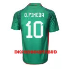 Mexico Orbelin Pineda 10 Fodboldtrøje Herre Hjemmebane VM 2022