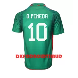 Mexico Orbelin Pineda 10 Fodboldtrøje Herre Hjemmebane VM 2022 Mexico Orbelin Pineda 10 Fodboldtrøje Herre Hjemmebane VM 2022