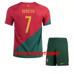 Portugal Cristiano Ronaldo 7 Fodboldtrøje Børn Hjemmebane VM 2022 Portugal Cristiano Ronaldo 7 Fodboldtrøje Børn Hjemmebane VM 2022