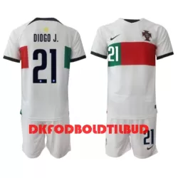 Portugal Diogo Jota 21 Fodboldtrøje Børn Udebane VM 2022 Portugal Diogo Jota 21 Fodboldtrøje Børn Udebane VM 2022