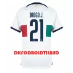 Portugal Diogo Jota 21 Fodboldtrøje Herre Udebane VM 2022