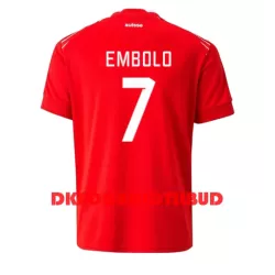 Schweiz Breel Embolo 7 Fodboldtrøje Herre Hjemmebane VM 2022 Schweiz Breel Embolo 7 Fodboldtrøje Herre Hjemmebane VM 2022
