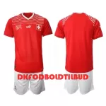 Schweiz Fodboldtrøje Børn Hjemmebane VM 2022
