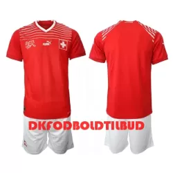 Schweiz Fodboldtrøje Børn Hjemmebane VM 2022 Schweiz Fodboldtrøje Børn Hjemmebane VM 2022
