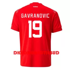 Schweiz Mario Gavranovic 19 Fodboldtrøje Herre Hjemmebane VM 2022 Schweiz Mario Gavranovic 19 Fodboldtrøje Herre Hjemmebane VM 2022