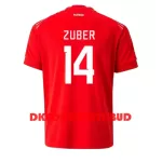 Schweiz Steven Zuber 14 Fodboldtrøje Herre Hjemmebane VM 2022