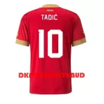 Serbien Dusan Tadic 10 Fodboldtrøje Herre Hjemmebane VM 2022