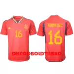 Spanien Rodri Hernandez 16 Fodboldtrøje Herre Hjemmebane VM 2022