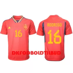 Spanien Rodri Hernandez 16 Fodboldtrøje Herre Hjemmebane VM 2022