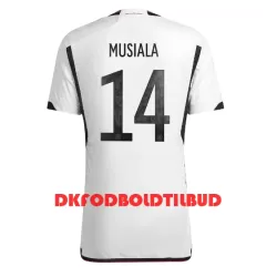 Tyskland Jamal Musiala 14 Fodboldtrøje Herre Hjemmebane VM 2022 Tyskland Jamal Musiala 14 Fodboldtrøje Herre Hjemmebane VM 2022