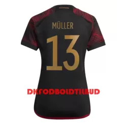 Tyskland Thomas Müller 13 Fodboldtrøje Dame Udebane VM 2022