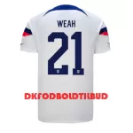 USA Timothy Weah 21 Fodboldtrøje Herre Hjemmebane VM 2022