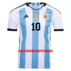 Argentina 3 Star Messi 10 Fodboldtrøje Herre Hjemmebane VM 2022