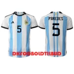 Argentina Leandro Paredes 5 Fodboldtrøje Herre Hjemmebane VM 2022