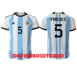 Argentina Leandro Paredes 5 Fodboldtrøje Herre Hjemmebane VM 2022 Argentina Leandro Paredes 5 Fodboldtrøje Herre Hjemmebane VM 2022