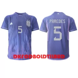 Argentina Leandro Paredes 5 Fodboldtrøje Herre Udebane VM 2022 Argentina Leandro Paredes 5 Fodboldtrøje Herre Udebane VM 2022