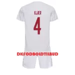 Danmark Simon Kjaer 4 Fodboldtrøje Børn Udebane VM 2022