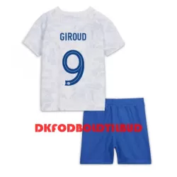 Frankrig Olivier Giroud 9 Fodboldtrøje Børn Udebane VM 2022 Frankrig Olivier Giroud 9 Fodboldtrøje Børn Udebane VM 2022